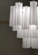 Axyaa Murano Glass Tube Chandelier Shade - Handcrafted Modern Lighting Decor