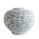 Axyaa Retro Ceramic Bottle Vase | Hand-painted Chinese-style Flower Arrangement Jar