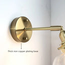 Axyaa Glass Wall Lamp Bedroom Bedside Minimalist Arm Nordic Lights Blue Green Clear Glass