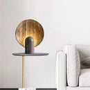 Axyaa Stone Table Lamp Living Room Brown Resin Lighting Bedroom Beside Minimalist