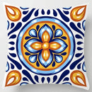 Colorful Geometric Flower Pillow Case by Axyaa: Simple Polyester Sofa Decorative Cover