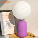 Axyaa Glass Ball Table Lamp - Modern Living Room Lighting Fixture