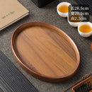 Axyaa Wooden Serving Tray: Stylish Coffee Table Decor, Fruit Platter, Food Dish Tray