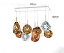 Axyaa Glass Pendant Light: Modern, LED, Creative Chandelier