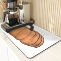 Axyaa Cute Turkey Pumpkin Kitchen Coasters Absorbent Non-Slip Thanksgiving Mat