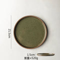 Axyaa Ceramic Plate Round Flat Breakfast Dessert Steak Sashimi Molecular Cuisine Tableware