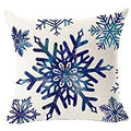 Axyaa Christmas Blessing Pine Tree Linen Throw Pillow Cover deco
