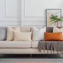 Axyaa Plush Autumn Cushion Cover Set for Home Decor, 45x45cm and 30x50cm Sizes