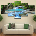 Axyaa Abstract Waterfall Canvas Wall Art Set for Home Decor and Living Room.