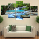 Axyaa Abstract Waterfall Canvas Wall Art Set for Home Decor and Living Room.