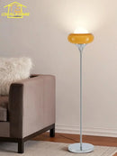 Axyaa Retro LED Floor Lamp: Nordic Design Glass Iron Art Stand Light