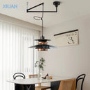 Axyaa Rocker Arm Pendant Swing Arm Hanging Light for Dining Table Bar Island.