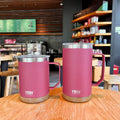 Axyaa Stainless Steel Coffee Mug with Handle & Lid, Insulated Water Cup