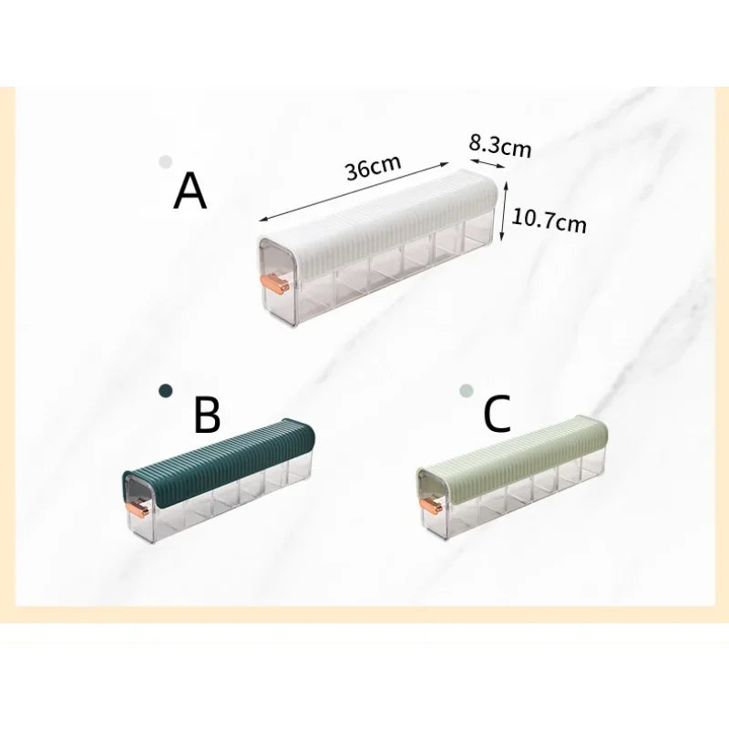 Axyaa Wall-mounted Underwear Sock Storage Box: Space-saving Large Compartment Case