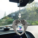 Axyaa Angel Wings Crystal Suncatcher Prism - Rainbow Maker Window Garden Car Decor