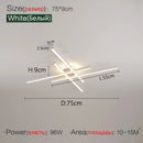 Axyaa Geometric Ceiling Light for Living Room Bedroom Dining Room, Black Chandelier