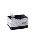 Axyaa Canvas Laundry Basket: Foldable High-capacity Waterproof Storage for Kids - Animal Design