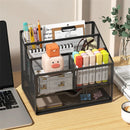 Metal Desk Organizer Holder Shelf for Office & School by Axyaa