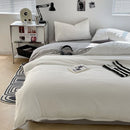 Axyaa Bubble Cotton Bedding Set, AB Side Duvet Cover, Sheet, Pillowcase