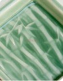 Axyaa Celadon Relief Fruit Nut Jewelry Plate - Elegant Ceramic Snack Dish