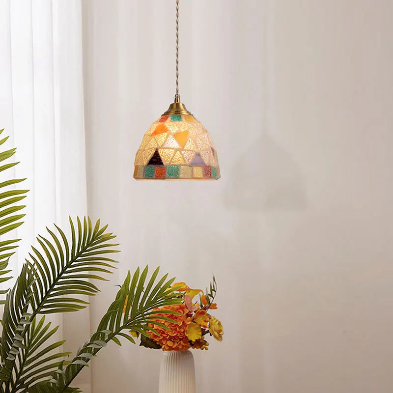 Axyaa Nordic Tiffany Shell Pendant Light for Japanese Restaurant & Home Décor