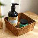 Axyaa Seagrass Rattan Basket Wicker Storage Box Organizer Closet Cosmetic Container