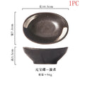 Axyaa Ceramic Snack Plates and Dipping Bowls - Set of 4