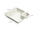Axyaa Vinegar Space Snack Plate - Large Square Cookie Platter for Kitchen