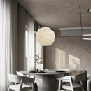 Axyaa Silk Fabric LED Pendant Chandelier, Nordic Modern Design