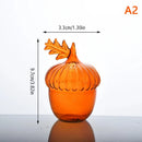 Axyaa Pomegranate Pumpkin Vase Glass Crafts Room Decor