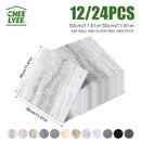 Axyaa Marble Floor Stickers, Self-Adhesive Wall & Floor Tiles, 12/24pcs, 30x30cm
