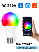Axyaa Smart RGB Light Bulb 9W E27 Dimmable Lampada with APP Control Timer Function