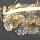 Axyaa Lotus Leaf LED Chandeliers: Modern Lighting Fixtures for Living Room, Bedroom, Dining Table.