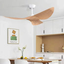 Axyaa Black White Ceiling Fan with Remote 6 Speed for Living Room
