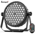 Axyaa 72LED RGB LED Par Light with DMX Remote Control for Stage Lighting