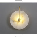 Axyaa Marble Moon LED Wall Sconces - Modern Indoor Lighting Fixture for Bedroom Décor
