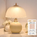 Axyaa Ceramic Glass Mushroom Table Lamps LED Bedroom Study Desk Lights