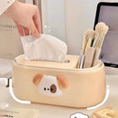 Axyaa Kawaii Napkin Holder Luxury Tissue Case Organizer Home Decor Storage Container