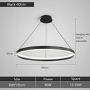 Axyaa Modern Minimalist Round Ring LED Chandelier for Home and Office Decor