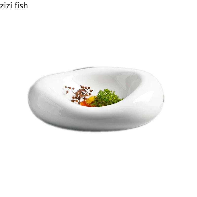Axya Ceramic Dinner Plates Set for Home Cooking, Solid Color Dishes and Cutlery Tray