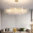 Axyaa Gold Tree Branch Crystal Chandelier Pendant Light for Elegant Home Decor