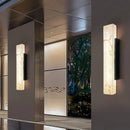 Axyaa Outdoor Marble Wall Lamp for Courtyard Gate, Waterproof Villa Exterior Wall Light