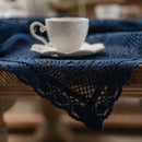 Axya Retro Crochet Tablecloth | Knitted Hollow Coffee Table Cover | Shooting Background Fabric