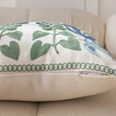 Axyaa Cotton Embroidered Cushion Cover 45X45CM for Office, Car, Sofa Lumbar Pillowcases.