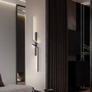 Axyaa Nordic LED Wall Lamp: Minimalistic Linear Sconce for Living Room, Bedroom, Stairs