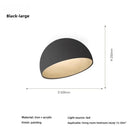 Axyaa Wood Grain LED Ceiling Light with Remote Control - Modern Minimalist Flush Mount Lamp