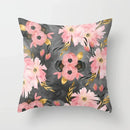 Axyaa Flower Pattern Decorative Art Pillowcase 45*45 Throw Pillows Home Decor