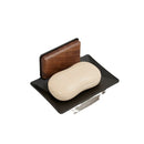 Wall-Mounted Black Walnut Soap Rack for Axyaa Household Soap Box