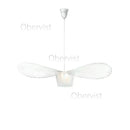 Axyaa Nordic Vertigo Straw Hat Pendant Lights French Fabric Living Room Bedroom Lamp