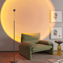 Axyaa Nordic Red Cob Floor Lamp - Adjustable Height and Angle, Eye-Friendly Standing Light